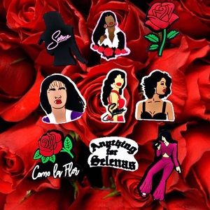 9Pc Selena Quintanilla Croc Charm Set